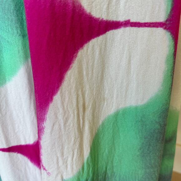 Busayo Tie Dye Halter Maxi Dress SMALL Wedding Guest Vacation Pink Designer $415 - Picture 13 of 14